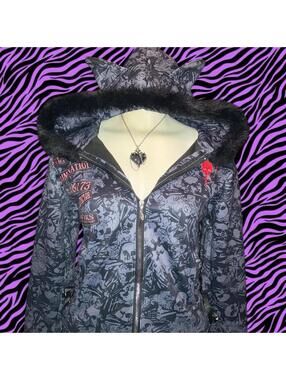 NWOT Mad Punks Mad Girls Hoodie w ears